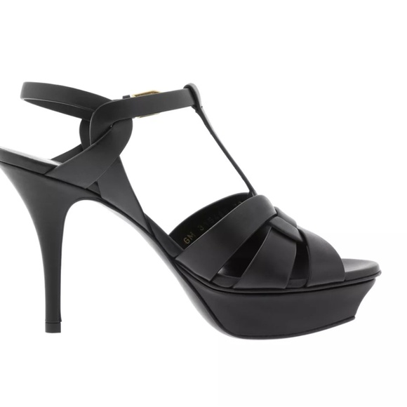 Saint Laurent (YSL) Black Patent Leather Heels - Picture 12 of 16